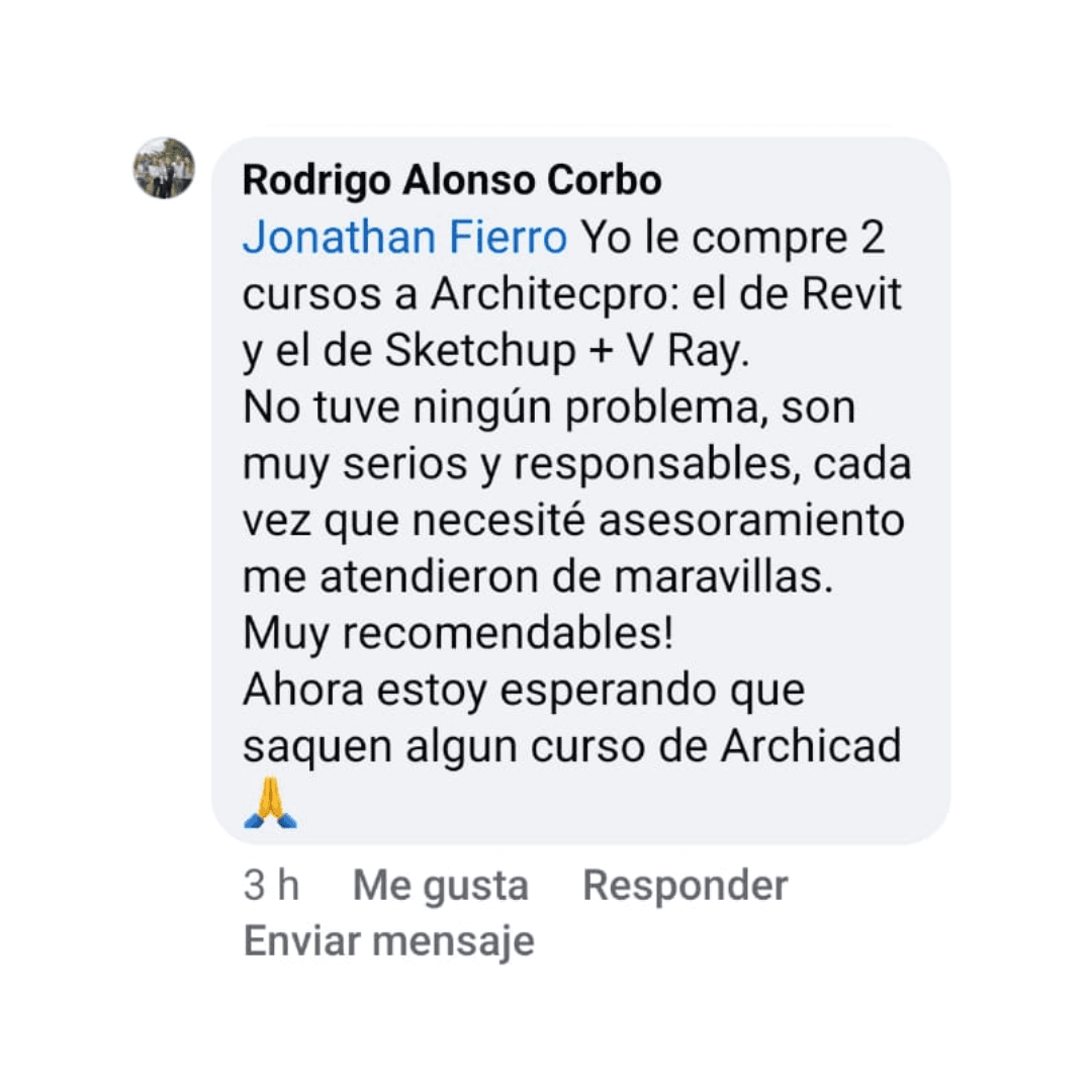 Testimonio real de estudiante ArchitecPro